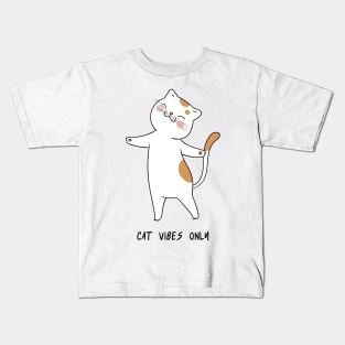 Cat Vibes Only Kids T-Shirt